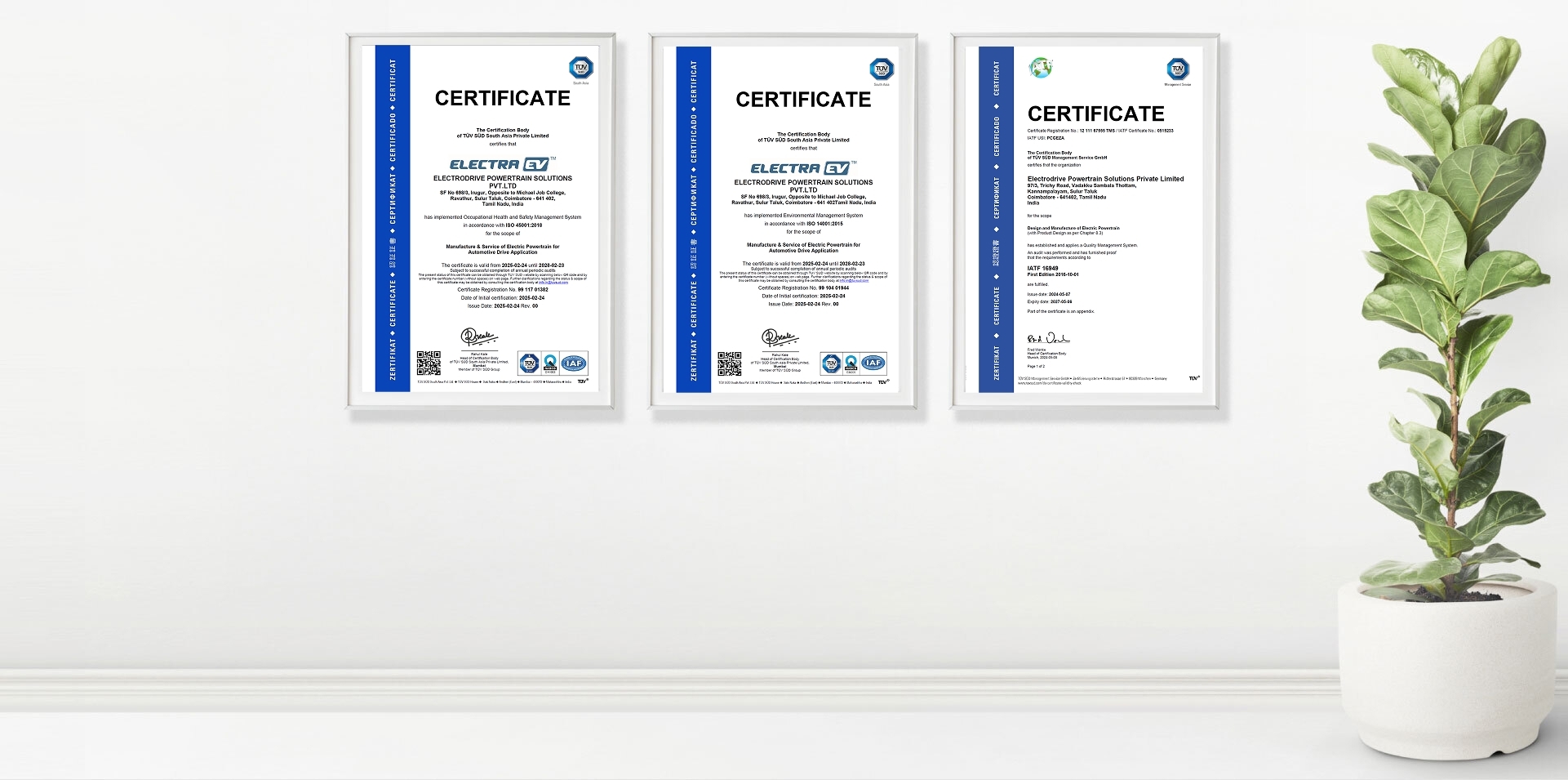 Certifications